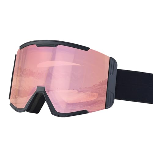 Qaonsciug Kratzfeste Überbrille, Schneebrille, UV-Schutz, Anti-Beschlag, Snowboardbrille, Weitsicht, Skibrille für Herren und Damen, UV-Schutzbrille von Qaonsciug