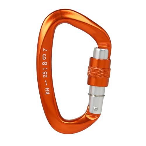 Qaonsciug Sicherheit Karabiner Clip Bergsteigen Outdoor Klettern Hängematten Camping Werkzeug D Form 25KN Aluminium Legierung Karabiner von Qaonsciug