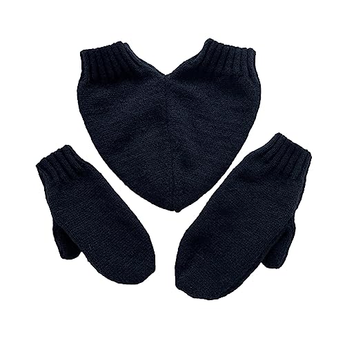 Qaonsciug Winter-Strickhandschuhe mit Handhaltung, Paar Vollfinger-Handschuhe, dick, Outdoor, Radfahren, Skifahren, hält warm von Qaonsciug
