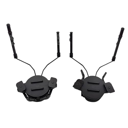 Tacticals Helm-Airsoft-Headset-Halter, Schnellhelm-Schienen-Adapter-Set für 19–21 mm verstellbare Halterung, taktische Helm-Headset-Schienen-Adapter, 1 Paar von Qaonsciug
