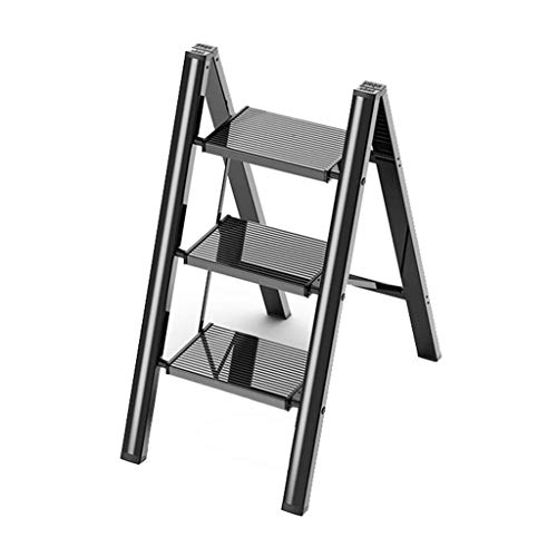 Qazxsw ZXQZ Trittleitern Multifunktionaler Home Step Hocker, Faltbare Dachbodentreppe aus Aluminium, für Küche, Garten, Garage, Büroteleskopleiter von Qazxsw