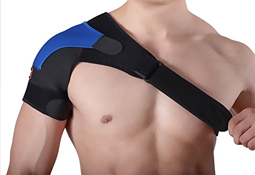 Unisex Verstellbare Schulterbandageaus Neopren Schulterschutz Schultergurt Schulter Unterstützung passt für Rechte oder Linke Schulter bei Sport Fitnessaktivitäten entlasten Verletzungen von Qchomee