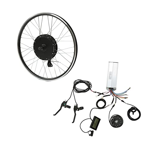 Qcwwy DIY Conversion Kits Elektrofahrrad-Umrüstsatz mit Guter Wärmeableitung für Elektrofahrrad 48V 2000W Hinterradnabenmotor (26 Zoll) von Qcwwy