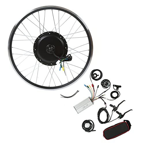 Qcwwy DIY Conversion Kits Kit Gute Festigkeit Fahrrad Kassette Hinterradnabe Motor Kit Aluminiumnabe 48V 1000W Wasserdicht Für Elektroroller Elektrofahrrad Umbau (20 Zoll) von Qcwwy