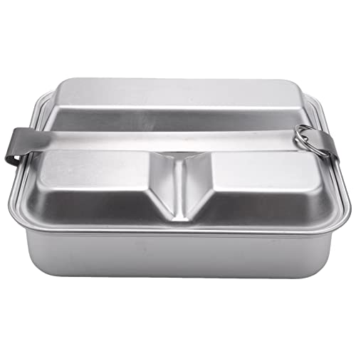 Qerwsdty Camping Geschirr Aus Aluminium, Tragbare Brot Dose, Camping Pfanne für AußEn Camping Wandern Picknick BBQ Strand von Qerwsdty