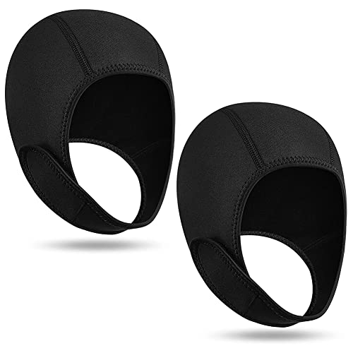 Qezodsx 2 StüCke Neopren Taucher Haube Neoprenanzug Hauben Kappe Badekappen mit Kinnriemen Schnorcheln Surf Beanie 2,5 Mm Tauchkappe Qezodsx 2 StüCke Neopren Taucher Haube Neoprenanzug Hauben Kappe Badekappen mit Kinnriemen Schnorcheln Surf Beanie 2,5 Mm Tauchkappe von Qezodsx