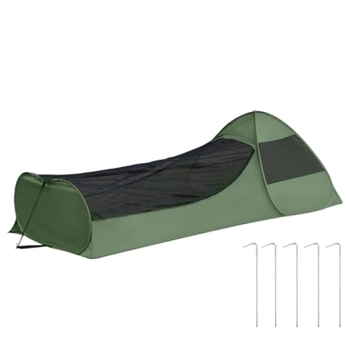 Qfdiwr 1 Personen Pop Up Zelt - AntiMücken Campingzelt, Wurfzelt Con 5 Heringe, Trekkingzelt, Strandzelt, Angelzelt, Trekking Und Camping Sofortzelt, Automatisches Einhandzelt Zelt, 220x105x75cm Qfdiwr 1 Personen Pop Up Zelt - AntiMücken Campingzelt, Wurfzelt Con 5 Heringe, Trekkingzelt, Strandzelt, Angelzelt, Trekking Und Camping Sofortzelt, Automatisches Einhandzelt Zelt, 220x105x75cm von Qfdiwr