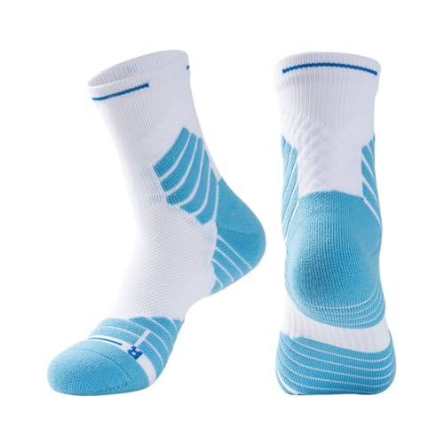 Qhpnunhq 1 Paar Fußballsocken, rutschfest, Trainingssocken für Fußball und Damen, Blau, M von Qhpnunhq