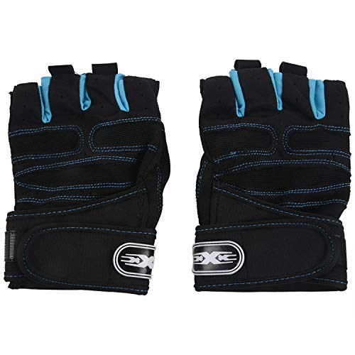 Qhpnunhq MäNner Fahrrad Handschuhe Half Finger Fahrrad Handschuhe für Fahrrad Anti Schleudern Weiche Atmungsaktive Handschuhe Fitness AußEn Sports Handschuhe Blau Groß von Qhpnunhq