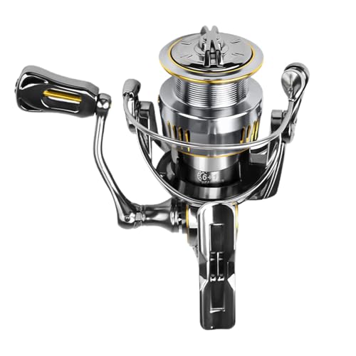 Fishing Reel for Big Fish, Saltwater Fishing Reels, Water-Resistant Fishing Reel, 5.2:1 Gear Ratio Reel, Smooth Catfish Fishing Reel, Fishing Reel, Heavy-Duty Fishing Reel, Durable Saltwater Reel von Qhvynpo