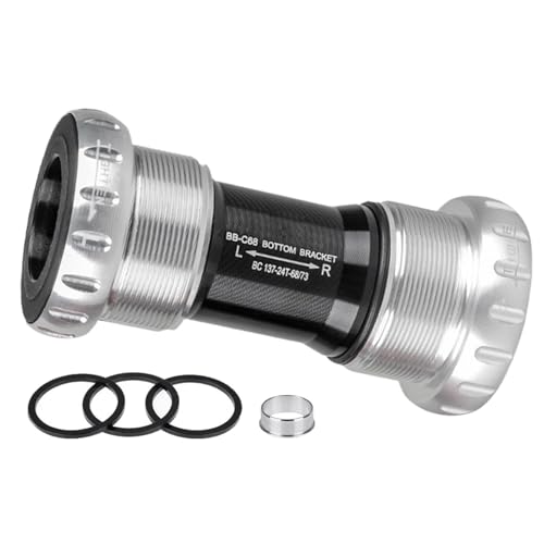 Qhvynpo Bearing Bottom Bracket | Square Taper Bottom Bracket | Hollow Shaft Bottom Bracket, Bb52 Threaded Integrated Bottom Bracket, Bb52 Bottom Bracket Tool for Mountain Bikes von Qhvynpo