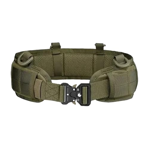 Qhvynpo Multifunktionale Jagdspielgürtel | Nylon-Taillengürtel für Herren | Nylon-Hüftgürtel für Damen, Utility-Kampfgürtel mit Taschen, taktischer Airsoft-Hüftgürtel, verstellbarer Jagdgürtel mit Tas von Qhvynpo