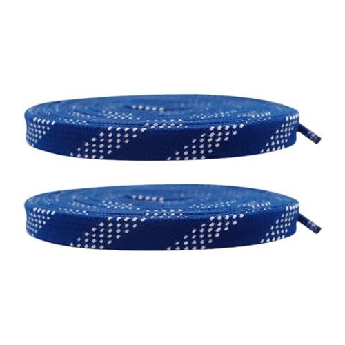 Qianly 1 Paar Eishockey Skate Schnürsenkel, Schlittschuh Schnürsenkel, Flach Gewachst, 1 cm Breit, Rollschuh Schnürsenkel, Schnürsenkel für, Blau, 274cm Qianly 1 Paar Eishockey Skate Schnürsenkel, Schlittschuh Schnürsenkel, Flach Gewachst, 1 cm Breit, Rollschuh Schnürsenkel, Schnürsenkel für, Blau, 274cm von Qianly
