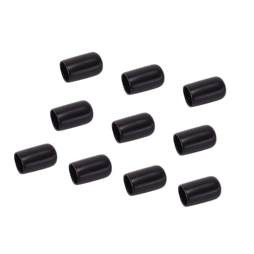 Qianly 10x Billard Queue Spitzenschutz, Billard Queue Kopfabdeckung, Billard Queue Spitzenabdeckung, Praktische, Leichte Schutzabdeckung, 13 Mm Schwarz von Qianly