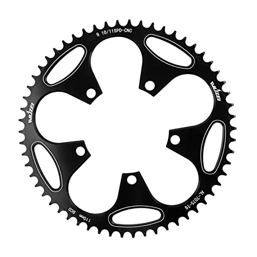 Qianly 110BCD Kettenblatt für Fahrräder, Aluminium 50/52/54/56/58/, Geeignet für Kettenradzubehör, Schwarz 60T Qianly 110BCD Kettenblatt für Fahrräder, Aluminium 50/52/54/56/58/, Geeignet für Kettenradzubehör, Schwarz 60T von Qianly