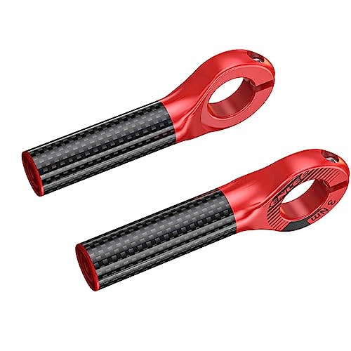 Qianly 2 X Lenkerenden für Mountainbike, 22,2 Mm, rutschfeste Griffe für Fahrräder, Rot von Qianly