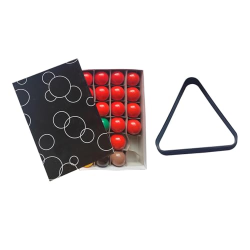 Qianly 22 Teiliges Mini Billardtischkugel Set, Billardtisch Zubehör, Kleine Billard Queue Bälle, Kunstharz Bälle, Komplettes Set für Den Innen Und Außenbere, 44 mm mit Stativ von Qianly