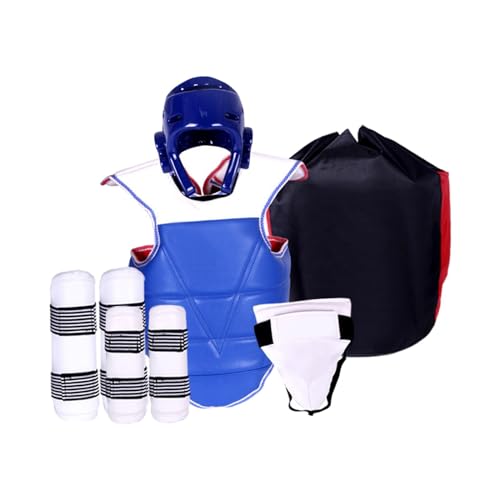 Qianly 5X Taekwondo Schutzausrüstung Professionelle Karate Sparring Ausrüstung Boxen Körperschutz für Sparring Training Grappling, m von Qianly