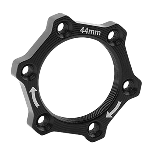 Qianly Aluminium Fahrrad Gewindenaben Bremsscheibe Adapter Basis, Schwarz, 44mm von Qianly