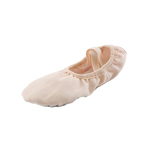 Qianly Ballettschuhe für Mädchen, Tanzschuhe für Damen, Gymnastikschuhe, Yogaschuhe mit Weicher Sohle, Ballett Tanzschuhe Aus Canvas, Ballerinaschuhe für Kin, 34 von Qianly