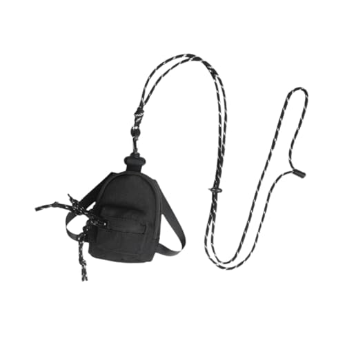 Qianly Brustbeutel, Reise-Brieftasche, Mini-Umhängetasche für Handy, Camping, Brille, Schwarz von Qianly