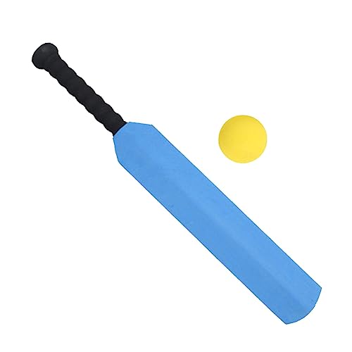 Qianly Cricketspielset mit Schläger Und Ball für Outdoor Aktivitäten, Geeignet für Anfänger Und Erwachsene, Blau von Qianly