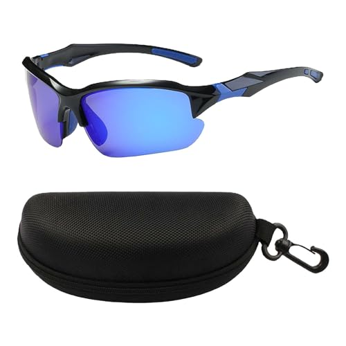 Qianly Fahrradbrille, Modische Sonnenbrille für Abenteuerlustige, Blau von Qianly