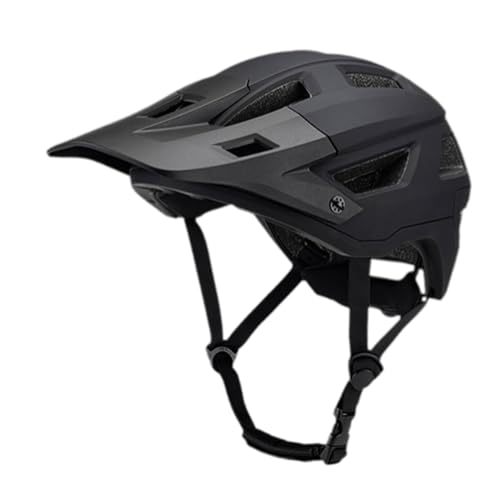 Qianly Fahrradhelm für Erwachsene, Leichter Kopfschutz für Radfahrer, Größe 55–61 cm, Schwarz von Qianly
