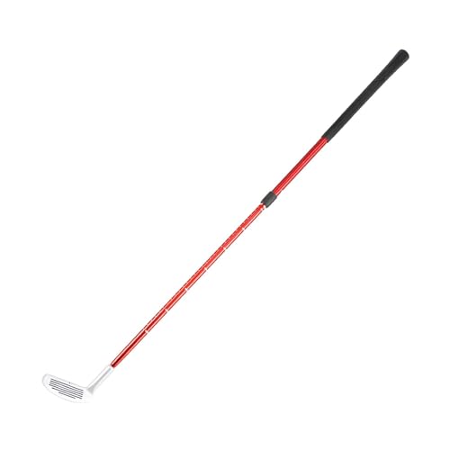 Qianly Golf Putter Mini Golf Putter Trainingsschläger Leichte Minigolfschläger Zwei Wege Golf Putter für Rasen Hintergrund Reisen, Rot von Qianly