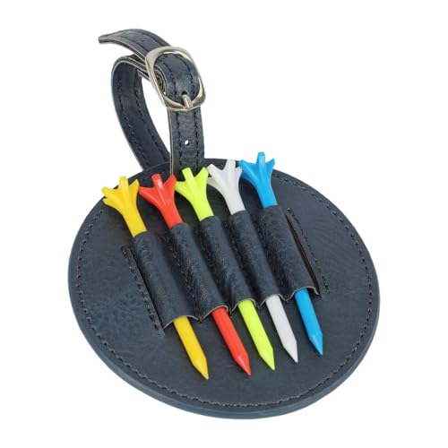 Qianly Golf Tee Halter für Unterwegs, Praktische Tasche, Wasserdichtes Zubehör, Dunkelblau von Qianly