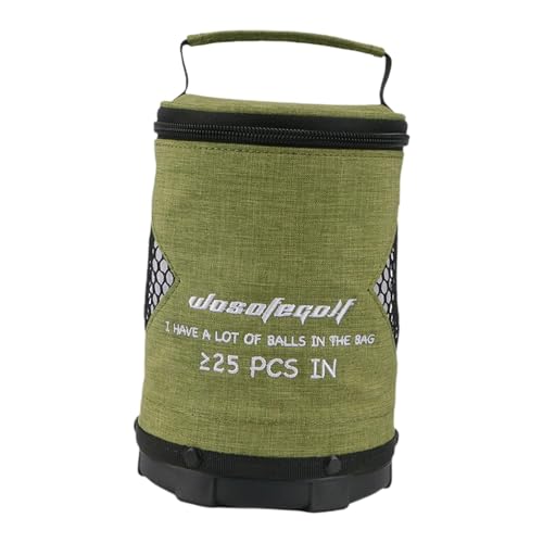 Qianly Golftasche für Bälle, Tragetasche mit Griff, Wasserdichter Aufbewahrungsbehälter, grün von Qianly