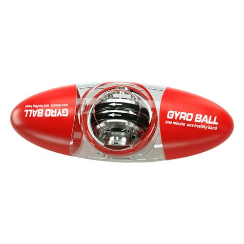 Qianly Handgelenk Gyroball, Handgelenk Stärker, Selbststartend, Tragbar, Geschenk für Männer Und Frauen, Handgelenk Trainingsball, Handgelenk Trainingsball F, Rot Qianly Handgelenk Gyroball, Handgelenk Stärker, Selbststartend, Tragbar, Geschenk für Männer Und Frauen, Handgelenk Trainingsball, Handgelenk Trainingsball F, Rot von Qianly