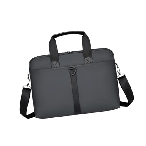 Qianly Herren Aktentasche für Büro Und Reisen, Computertasche, Pu-lederfolie Grau von Qianly