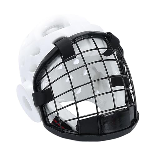 Qianly Karate-Kopfbedeckung, Taekwondo-Helm, Kopfschutz, Gesichtsmaske, Eishockey-Helm, Kampfsport-Helm für Grappling, Muay Thai, XL von Qianly