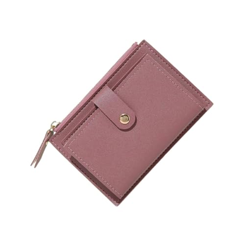 Qianly Kleine Geldbörse Geldbörse Kurze Brieftasche für Pendeln Dating Shopping Männer Frauen, Rot von Qianly