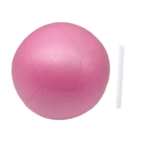 Qianly Kleiner Pilatesball, Mini Yogaball, Robuster, Platzsicherer Und Rutschfester Balanceball, Gymnastikball für Stabilität Und Dehnung, ROSA von Qianly