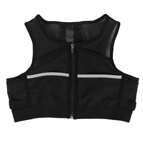 Qianly Laufweste, Sporttasche, reflektierende Brusttasche, atmungsaktiv, leicht, für Sportklettern, m von Qianly