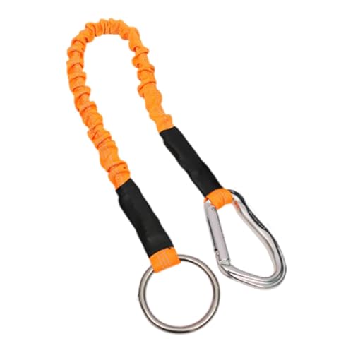 Qianly Outdoor Rafting Traktionsseil Lanyard für Überlebensabenteuer, Orange von Qianly