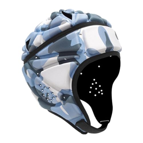 Qianly Rugby Helm, Flag Football Helm mit Belüftungslöchern, Vielseitiger Rugby Kopfschutz, Rugby Kopfbedeckung für Rugby mit Besonderen Bedürfnissen, Stil c von Qianly