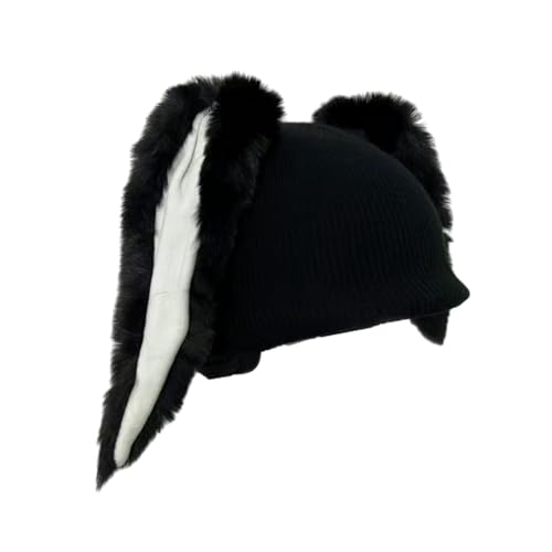 Qianly Skihelmüberzug Beanie Elastische Helme Zubehör Snowboardhelm Schutzhülle Neuheit Skihelm Dekor Gestrickte Mütze, Schwarzer Hase Qianly Skihelmüberzug Beanie Elastische Helme Zubehör Snowboardhelm Schutzhülle Neuheit Skihelm Dekor Gestrickte Mütze, Schwarzer Hase von Qianly
