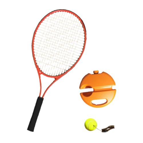 Qianly Solo-Tennistrainer, Tennis-Trainingsgerät, Solo-Tennis-Trainingshilfe für den Garten, Rot von Qianly