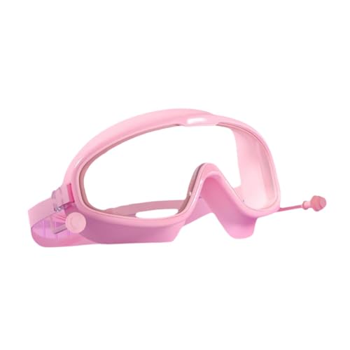 Qianly Tauchbrille mit Ohrschützern, Wasserdicht, Klare Sicht, Schutzbrille für Schwimmen Und Tauchen, ROSA, 14.5 cm x 6.5 cm von Qianly
