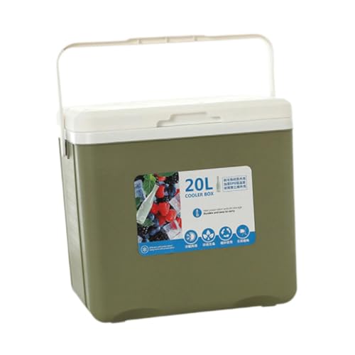 Qianly Tragbare Kühlbox mit 20 L für Outdoor Aktivitäten Und Grillen, GrÜn von Qianly