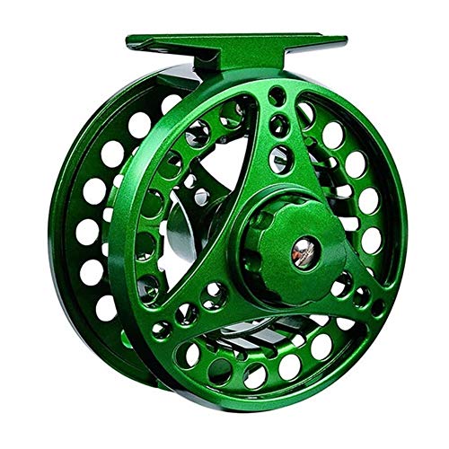 Fliegenfischen Rolle,Fliegenfischen Rollen Fliegenfischen Reel Aluminium AlloyInterchangeable for Salzwasser und Süßwasser Fly Wheel Angelzubehör(Green,3000 Series) von QiaoJun