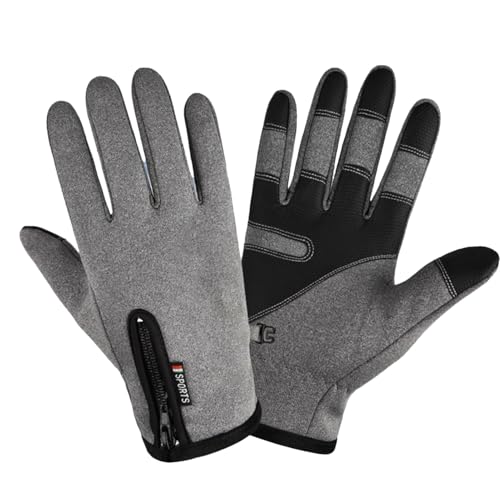 Qidures Thermo Handschuhe, Thermohandschuhe, Winterhandschuhe, Wasserdicht Fahrradhandschuhe, Winddicht Touchscreen Handschuhe, Wasserdicht Touchscreen Handschuhe Für Arbeit Fahrrad von Qidures