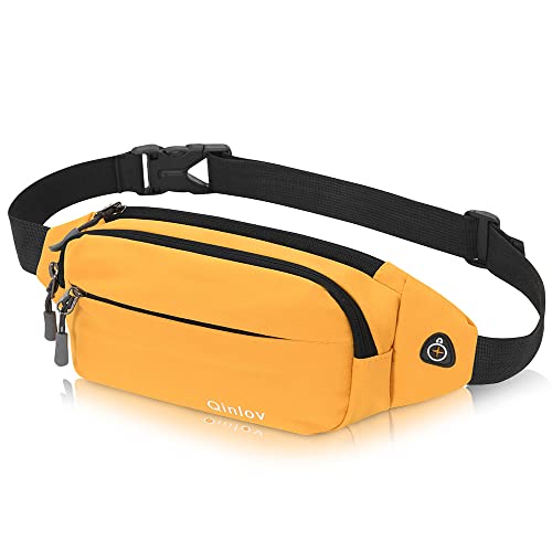 Bauchtasche Gürteltasche für Herren Damen Hüfttasche Sport Wasserdicht Stylisch Hip Bum Waist Fanny Pack für Outdoor Reise Wandern Hundetraining Gelb Bauchtasche Gürteltasche für Herren Damen Hüfttasche Sport Wasserdicht Stylisch Hip Bum Waist Fanny Pack für Outdoor Reise Wandern Hundetraining Gelb von Qinlov