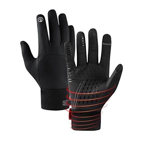 Qiongni Touchscreen-Handschuhe, Thermohandschuhe für Damen und Herren, Outdoor-Handwärmer-Handschuh mit Touchscreen-Funktion zum Klettern, Wandern, Radfahren, Skifahren von Qiongni