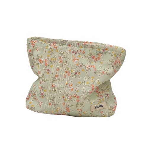Qiwenr Flower Makeup Bag, Cosmetic Bag, Corduroy Small Toiletry Bag, Canvas Cosmetic Bag, Cord Cosmetic Bag, Small Cosmetic Bag, Wird zur Aufbewahrung von Kosmetika und Toilettenartikeln Verwendet Qiwenr Flower Makeup Bag, Cosmetic Bag, Corduroy Small Toiletry Bag, Canvas Cosmetic Bag, Cord Cosmetic Bag, Small Cosmetic Bag, Wird zur Aufbewahrung von Kosmetika und Toilettenartikeln Verwendet von Qiwenr