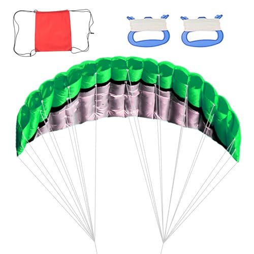 Qiwieod Parafoil-Drachen für Erwachsene,Parafoil-Drachen - Surfdrachen Stranddrachen 2,5 m, inklusive Fluggerät,Outdoor-Sportspaß, Faltbarer Fallschirm, große Kitesurf-Trainingsdrachen für von Qiwieod