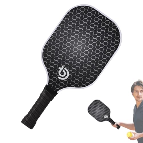 Qiwieod -Schläger-Set, Schläger-Set,Carbonfaser-Paddel mit Tasche -Schläger - Pickle Ball Set Honeycomb Core Anti-Rutsch-Outdoor-Zubehör für den Sport von Qiwieod